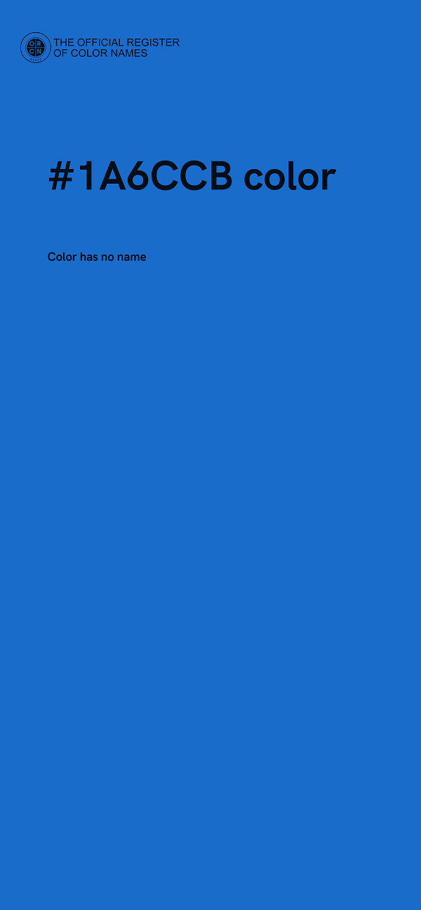 #1A6CCB color image