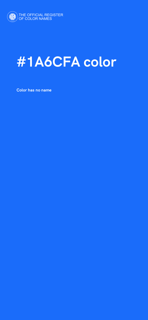 #1A6CFA color image