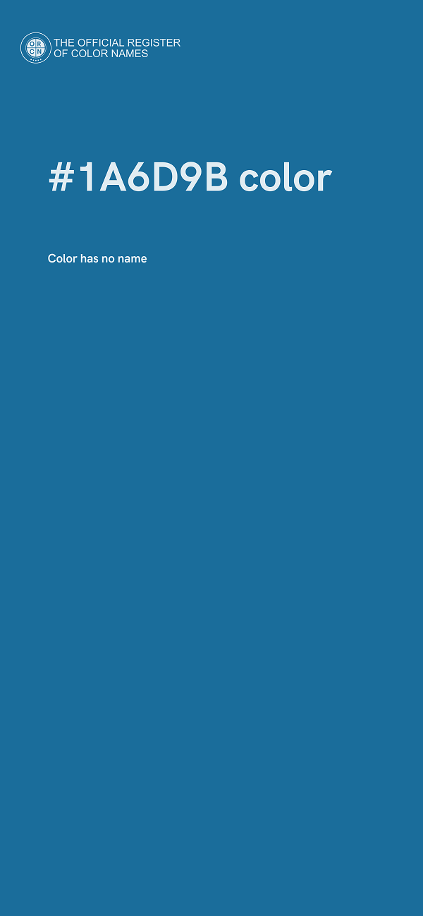 #1A6D9B color image