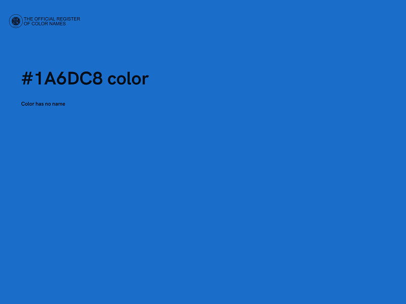 #1A6DC8 color image