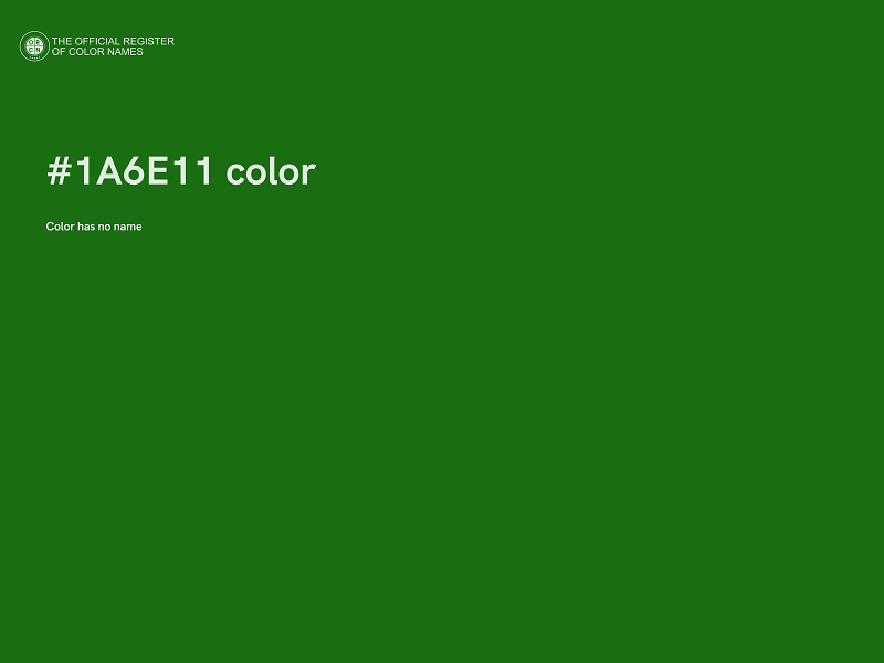 #1A6E11 color image