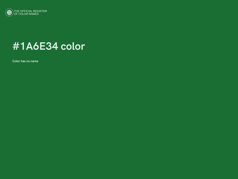 #1A6E34 color image