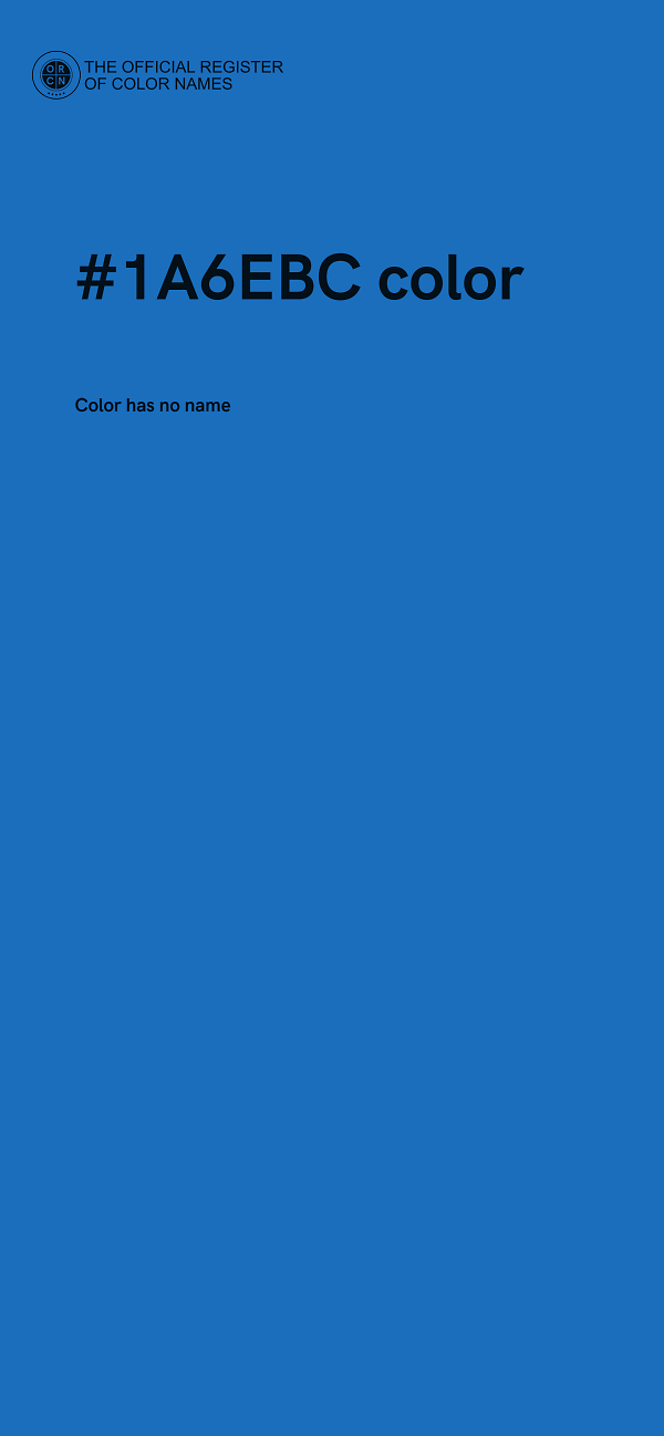 #1A6EBC color image