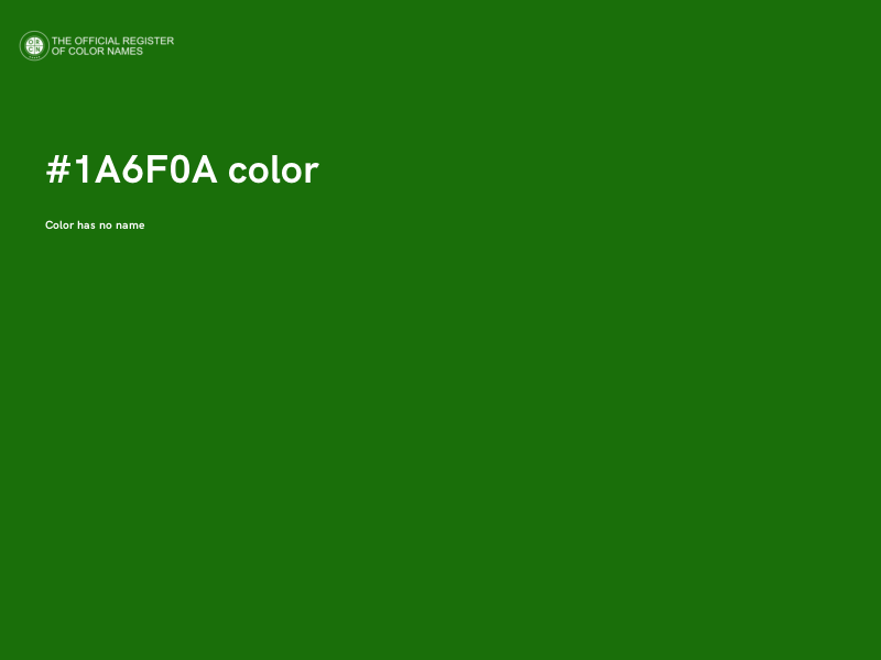 #1A6F0A color image