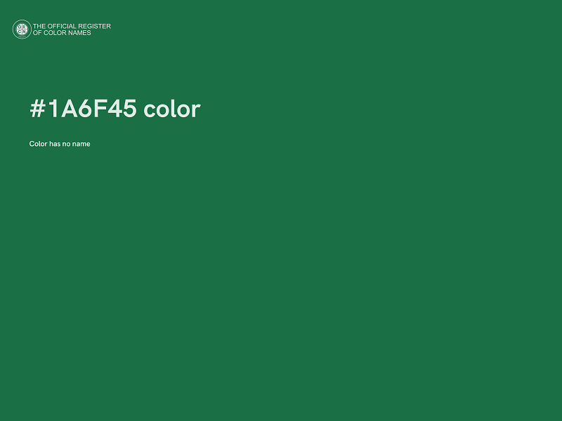 #1A6F45 color image