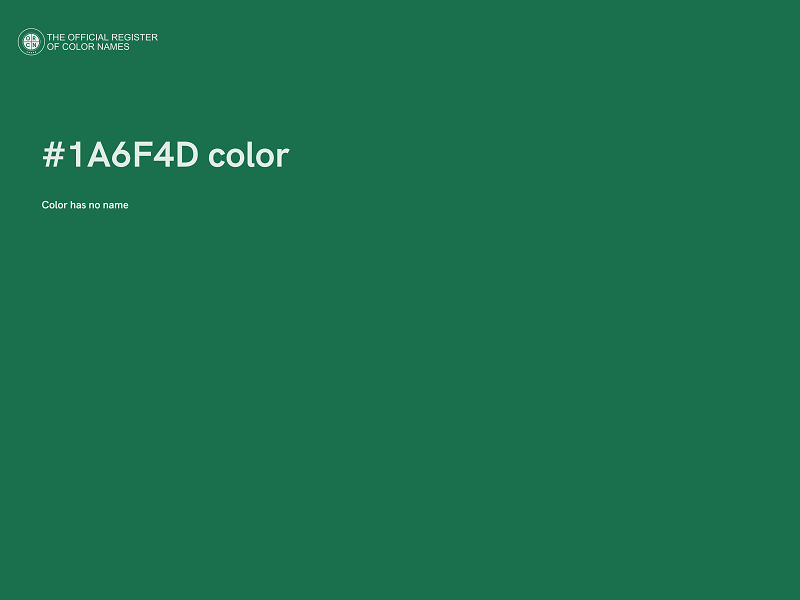 #1A6F4D color image