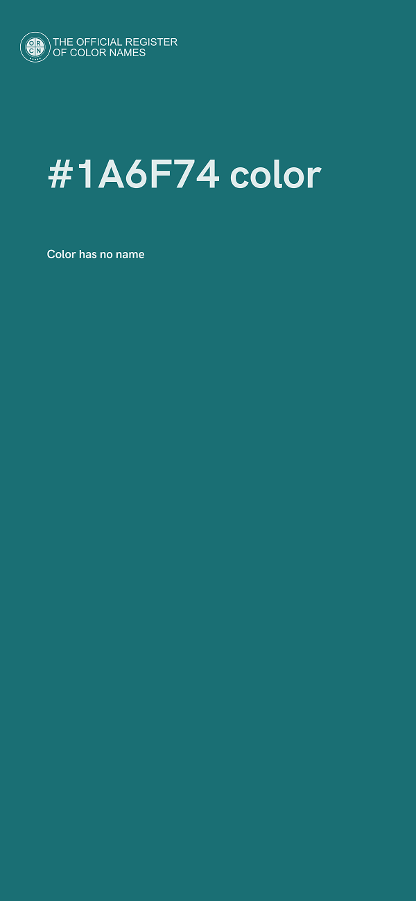 #1A6F74 color image
