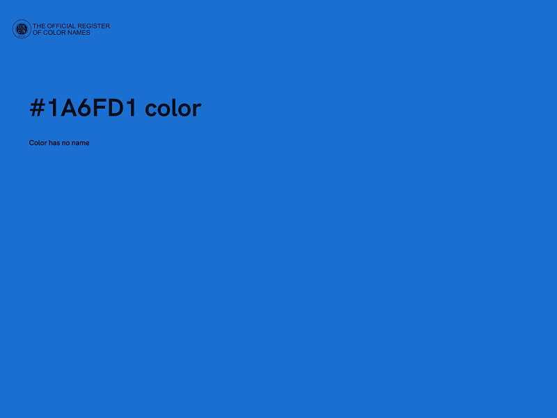 #1A6FD1 color image