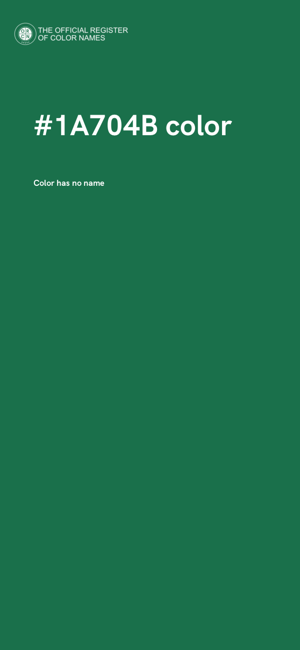 #1A704B color image