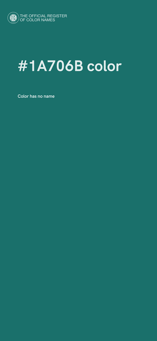 #1A706B color image