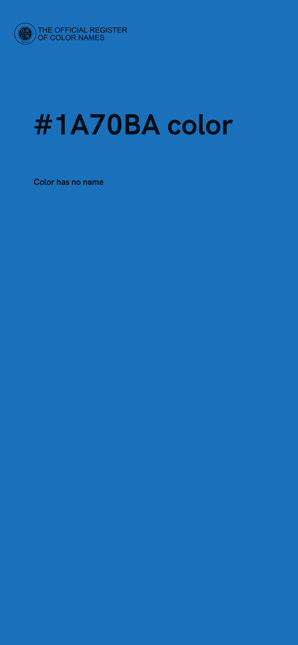 #1A70BA color image
