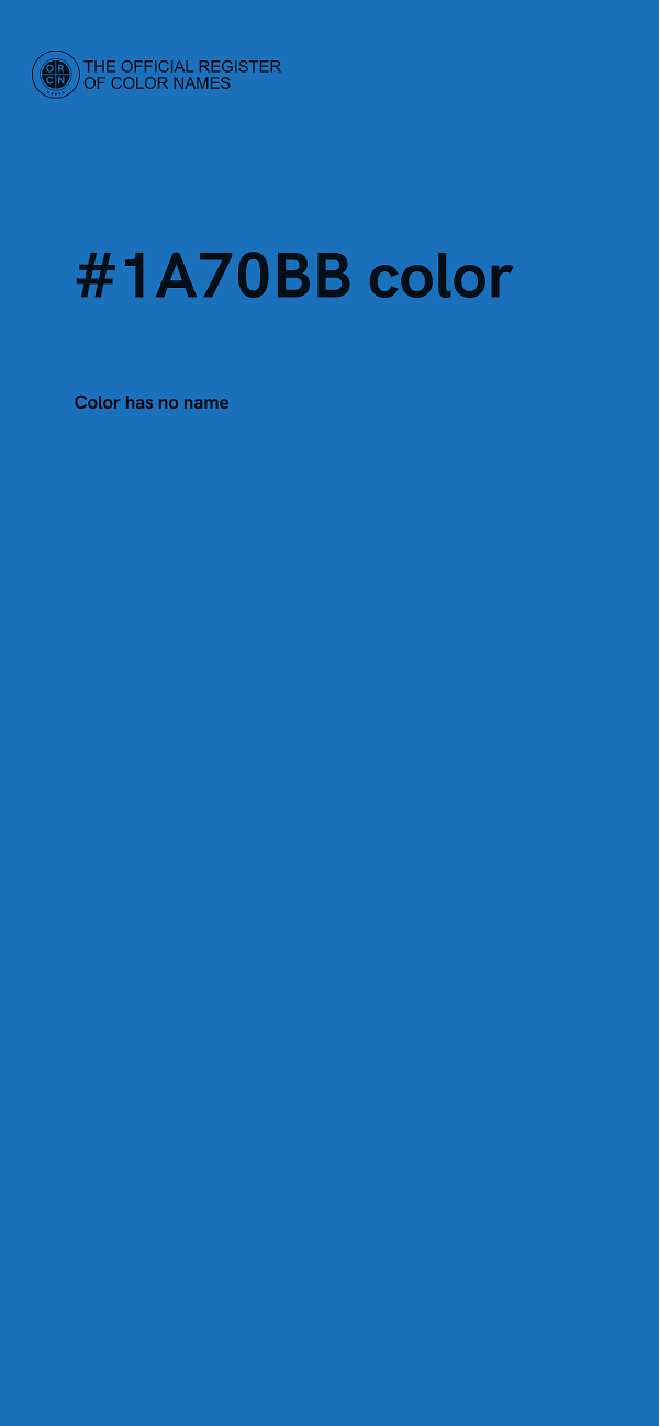 #1A70BB color image