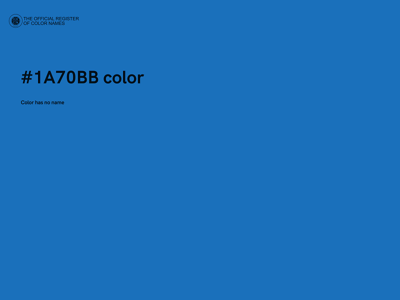#1A70BB color image