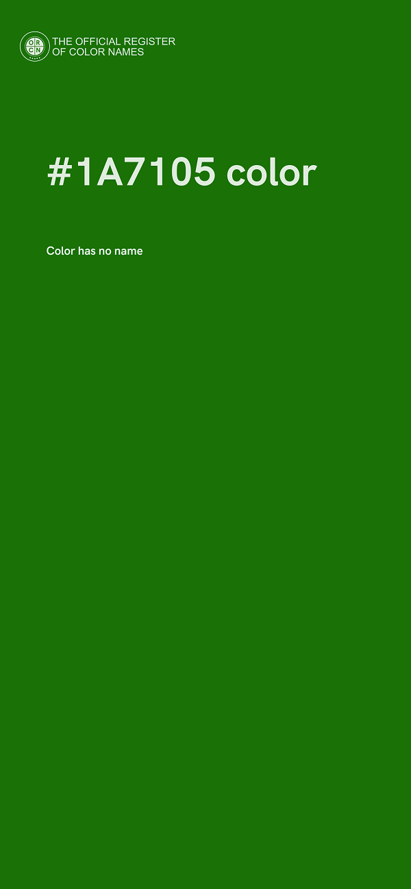#1A7105 color image