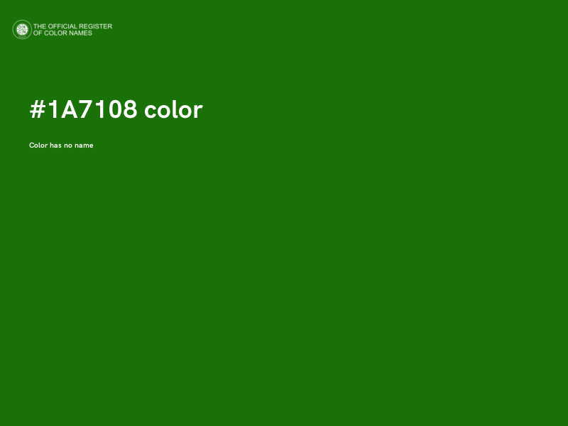 #1A7108 color image