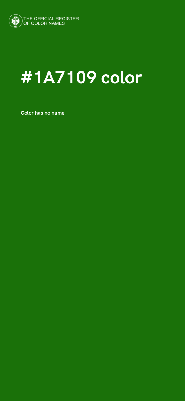 #1A7109 color image