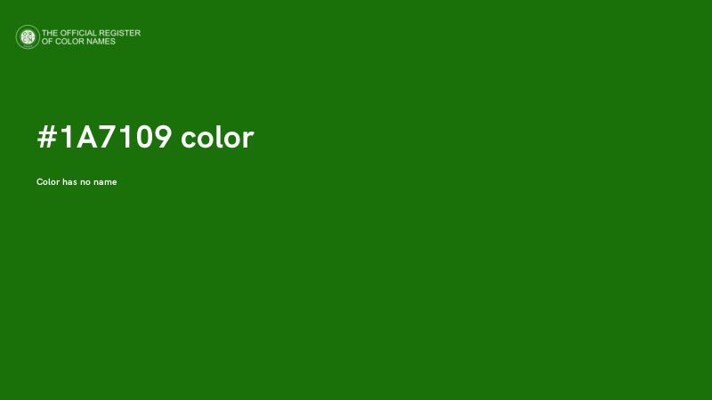 #1A7109 color image