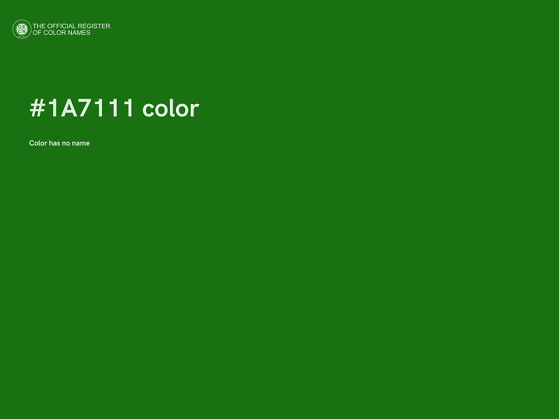 #1A7111 color image