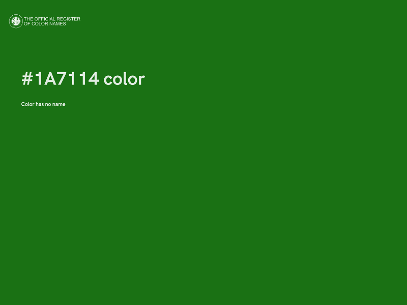 #1A7114 color image