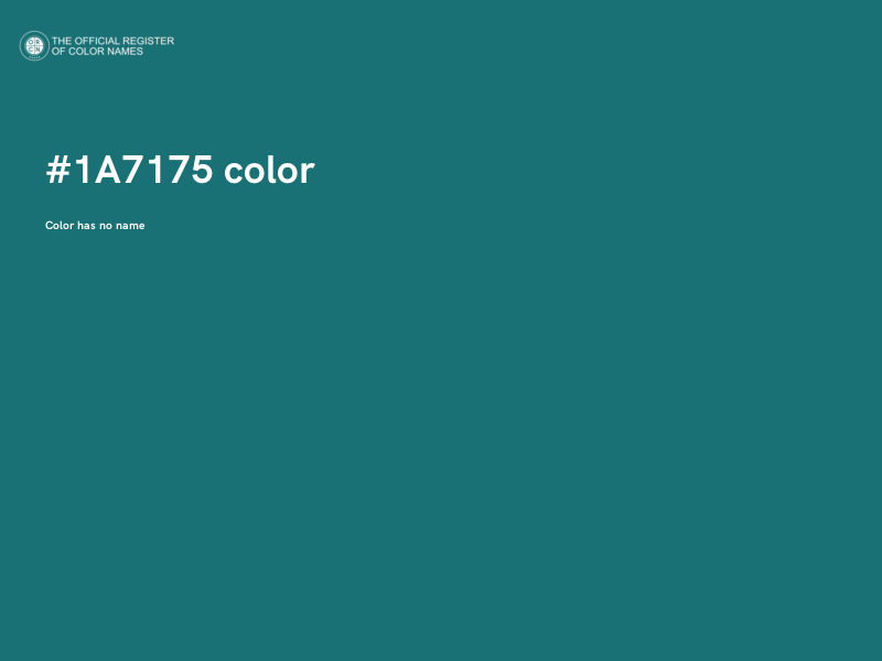 #1A7175 color image