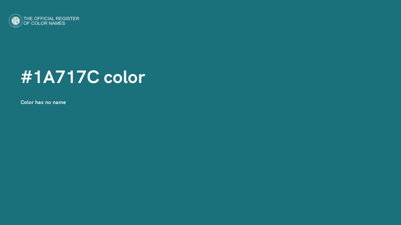 #1A717C color image