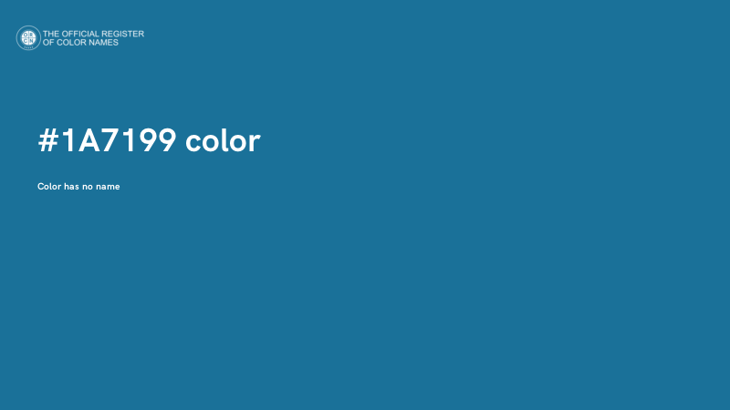 #1A7199 color image