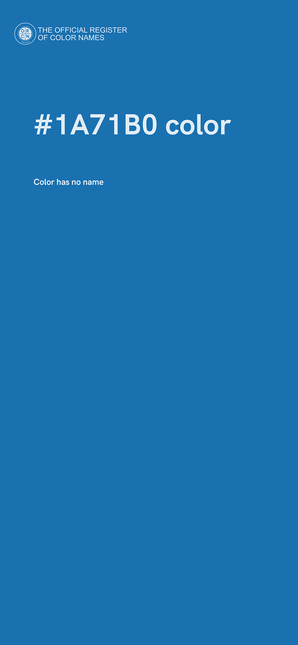 #1A71B0 color image