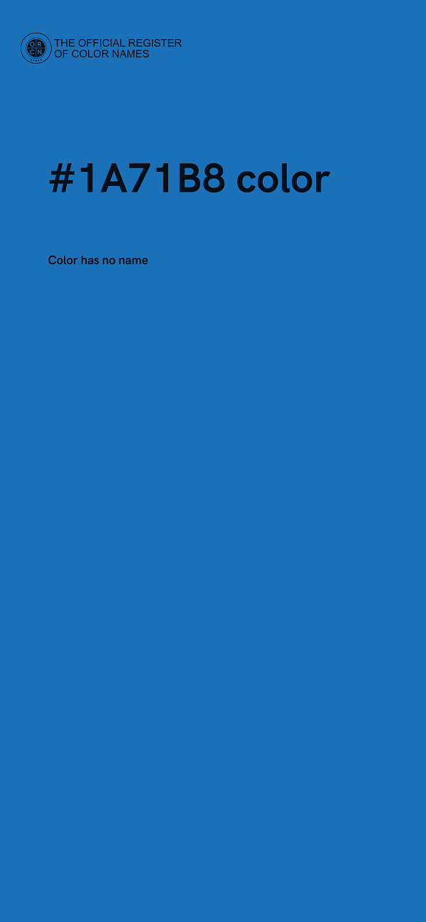 #1A71B8 color image
