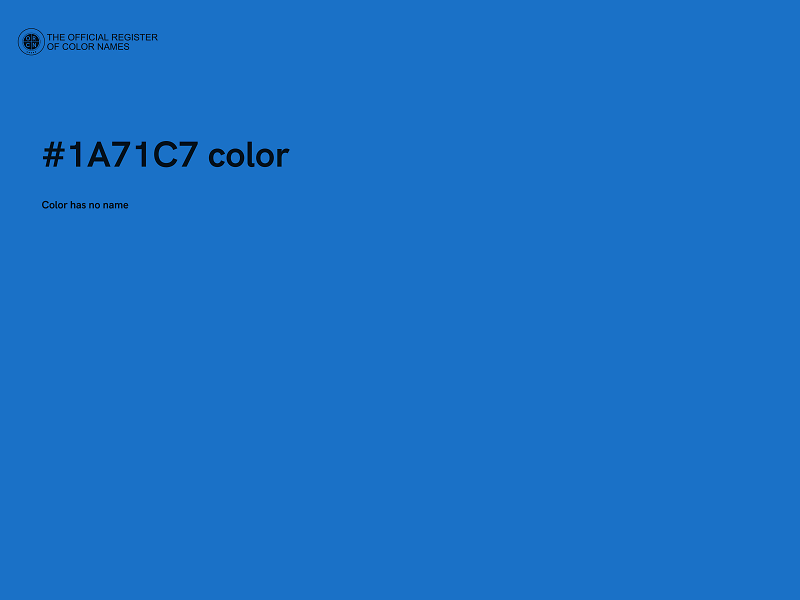 #1A71C7 color image