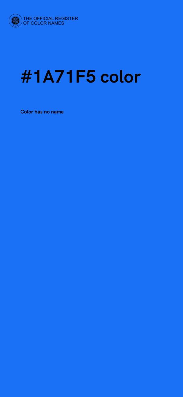 #1A71F5 color image