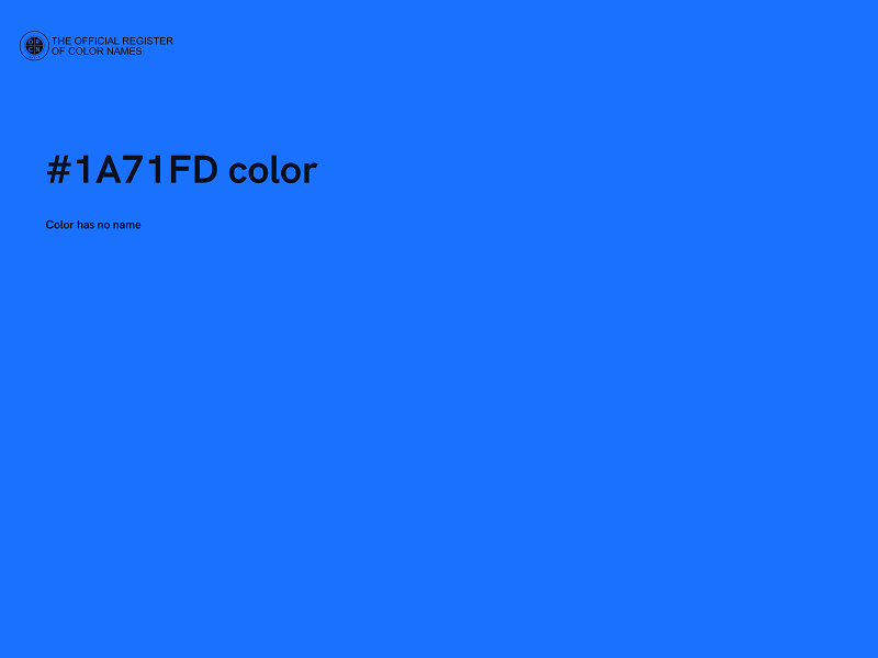 #1A71FD color image