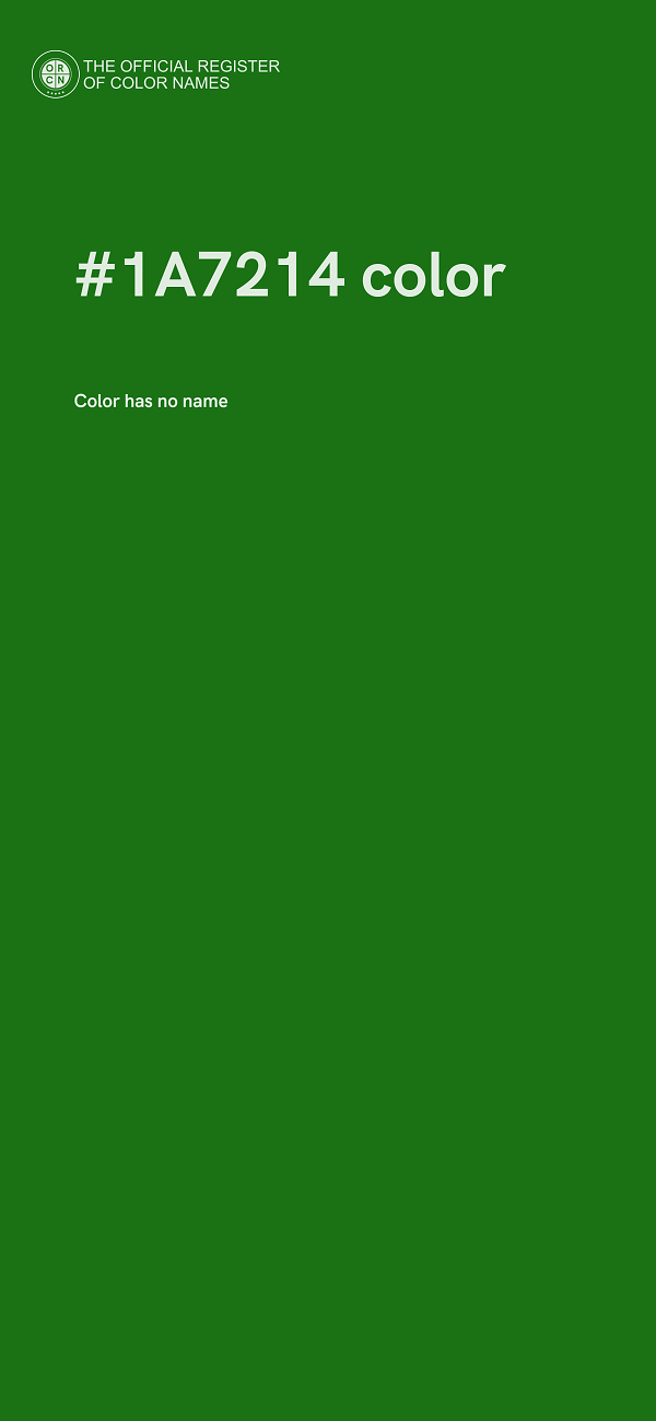 #1A7214 color image