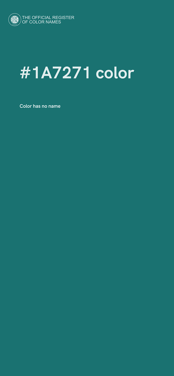 #1A7271 color image