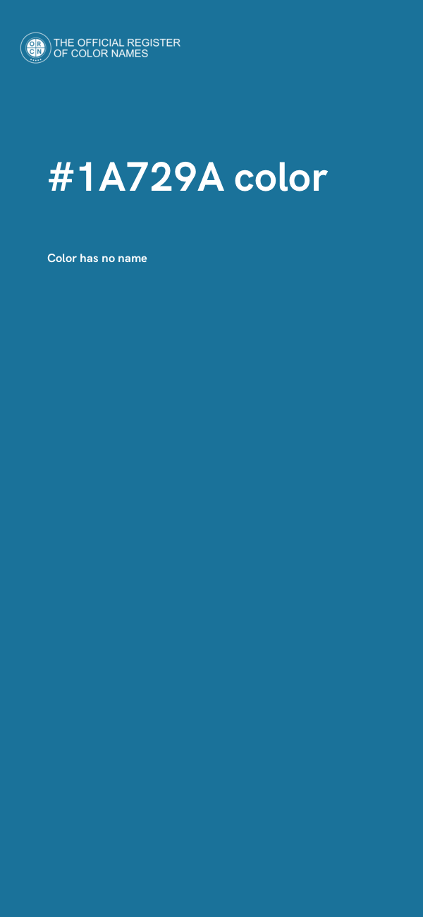 #1A729A color image