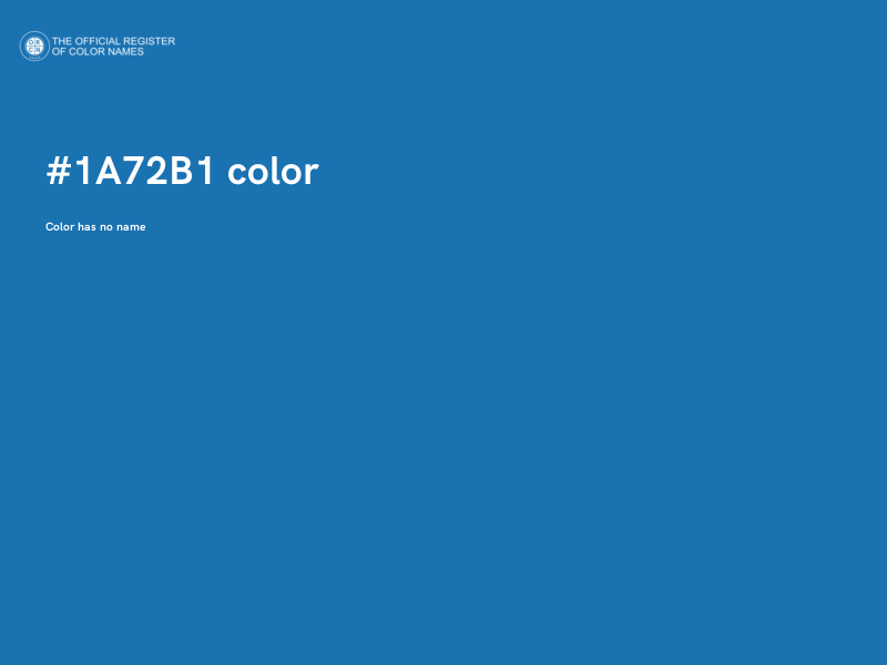 #1A72B1 color image