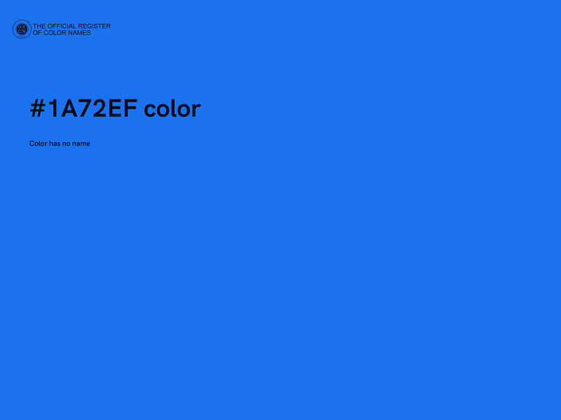 #1A72EF color image