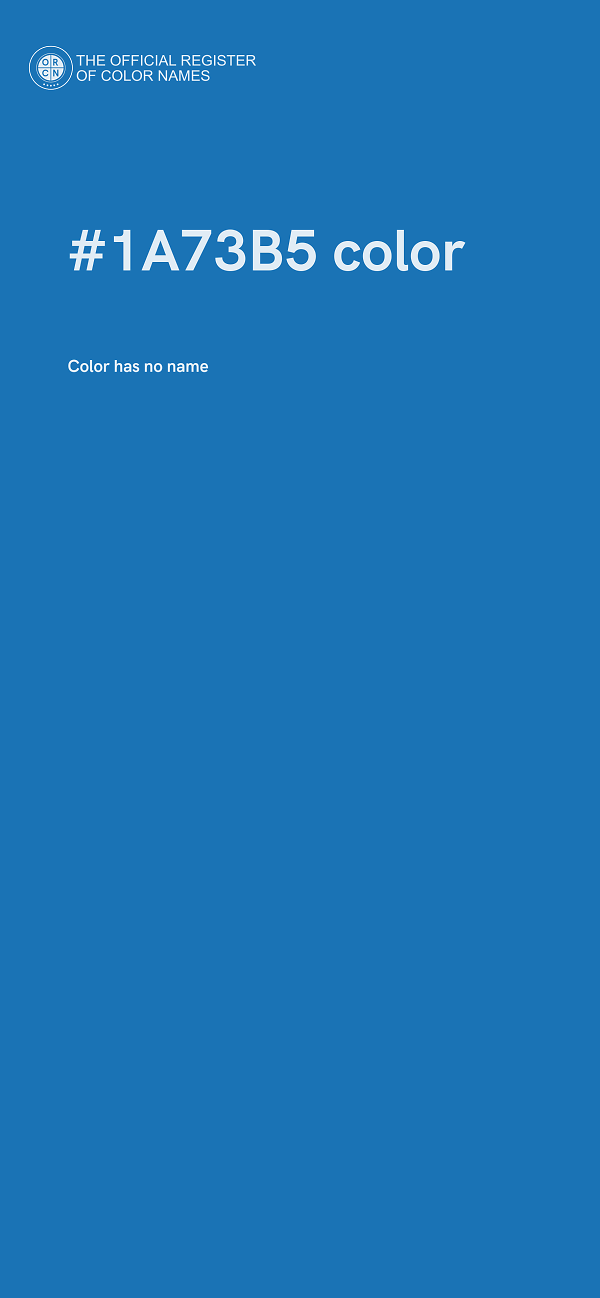 #1A73B5 color image