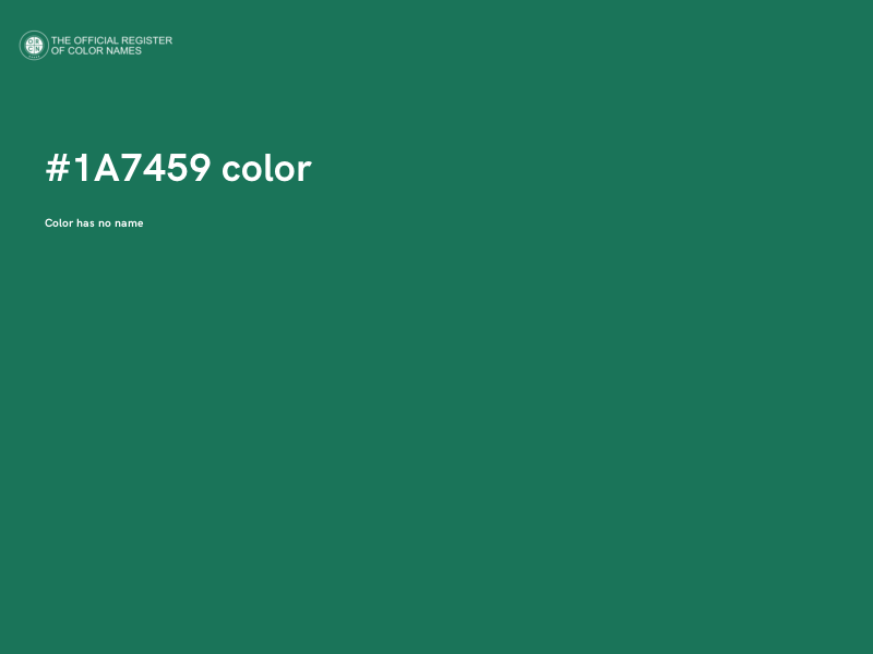 #1A7459 color image