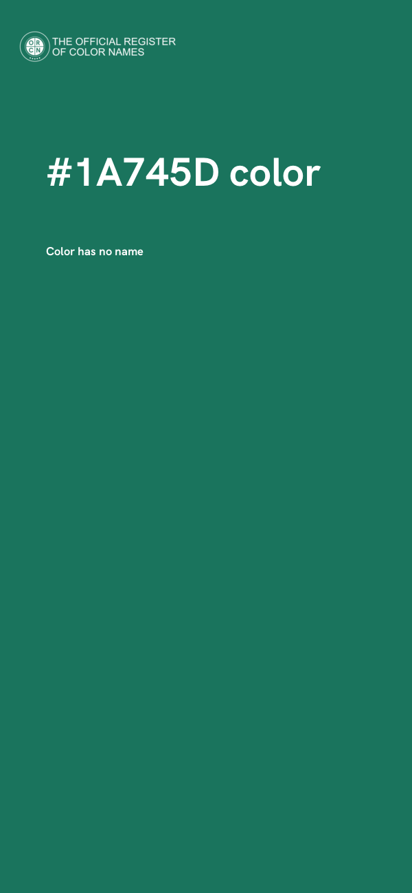 #1A745D color image