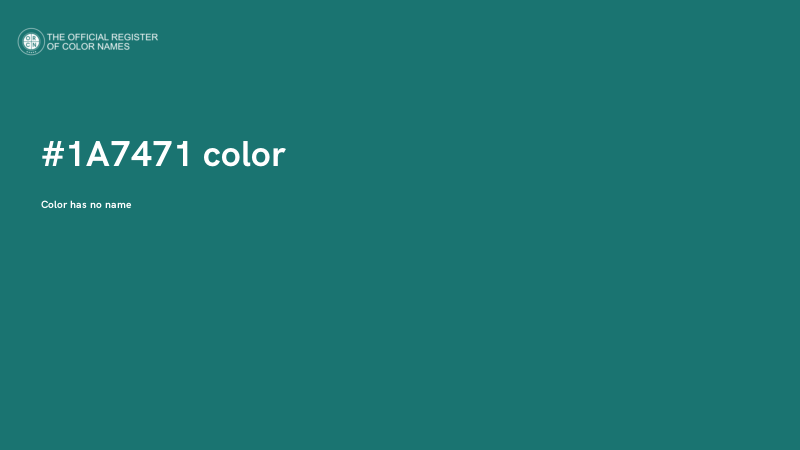 #1A7471 color image