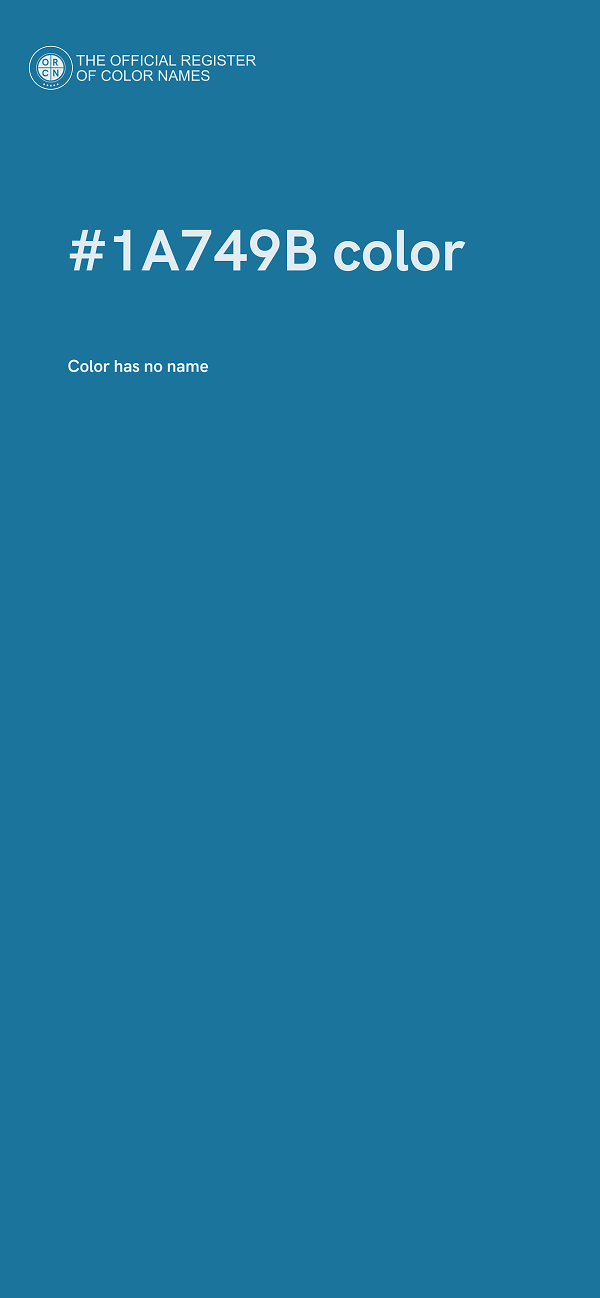 #1A749B color image
