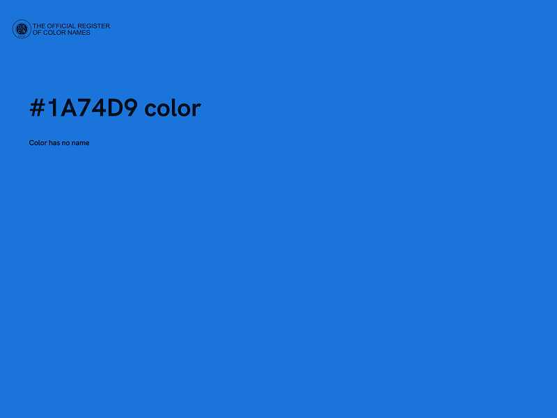 #1A74D9 color image