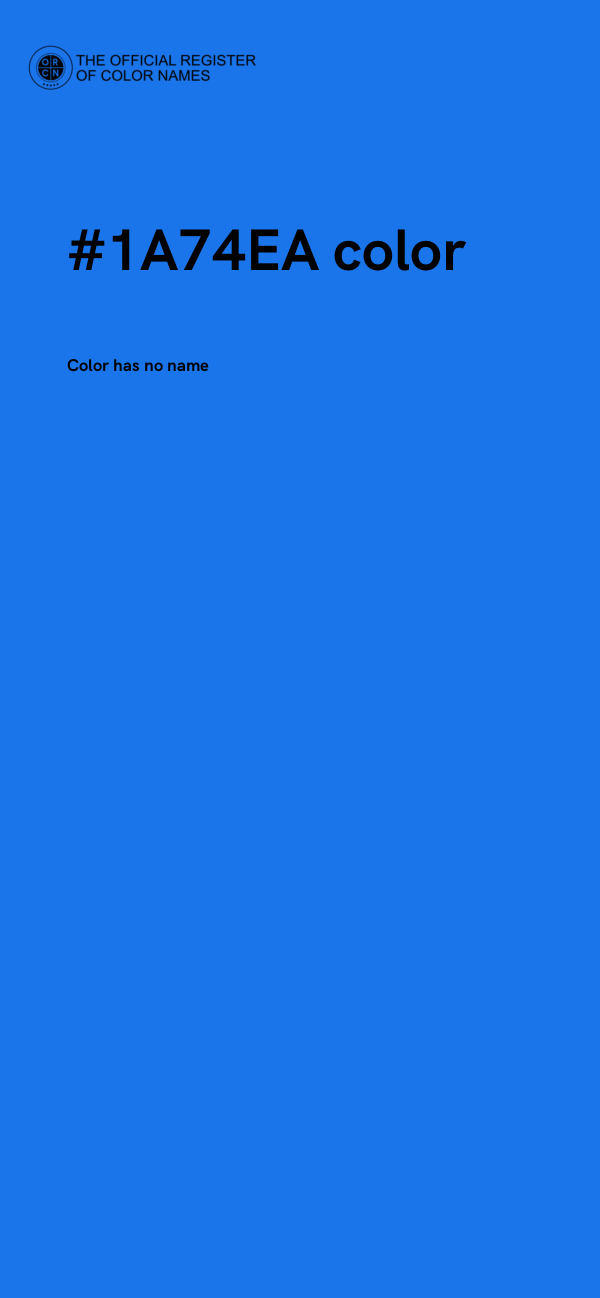 #1A74EA color image