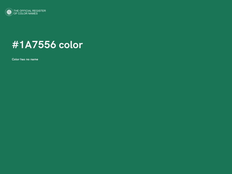 #1A7556 color image