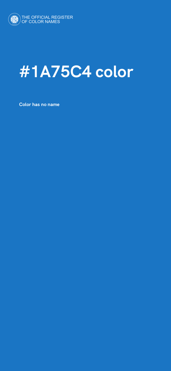 #1A75C4 color image