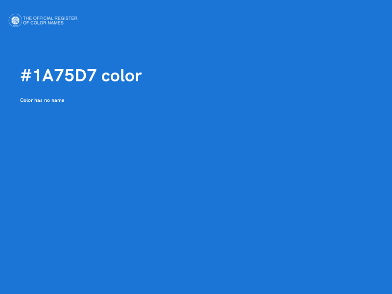 #1A75D7 color image