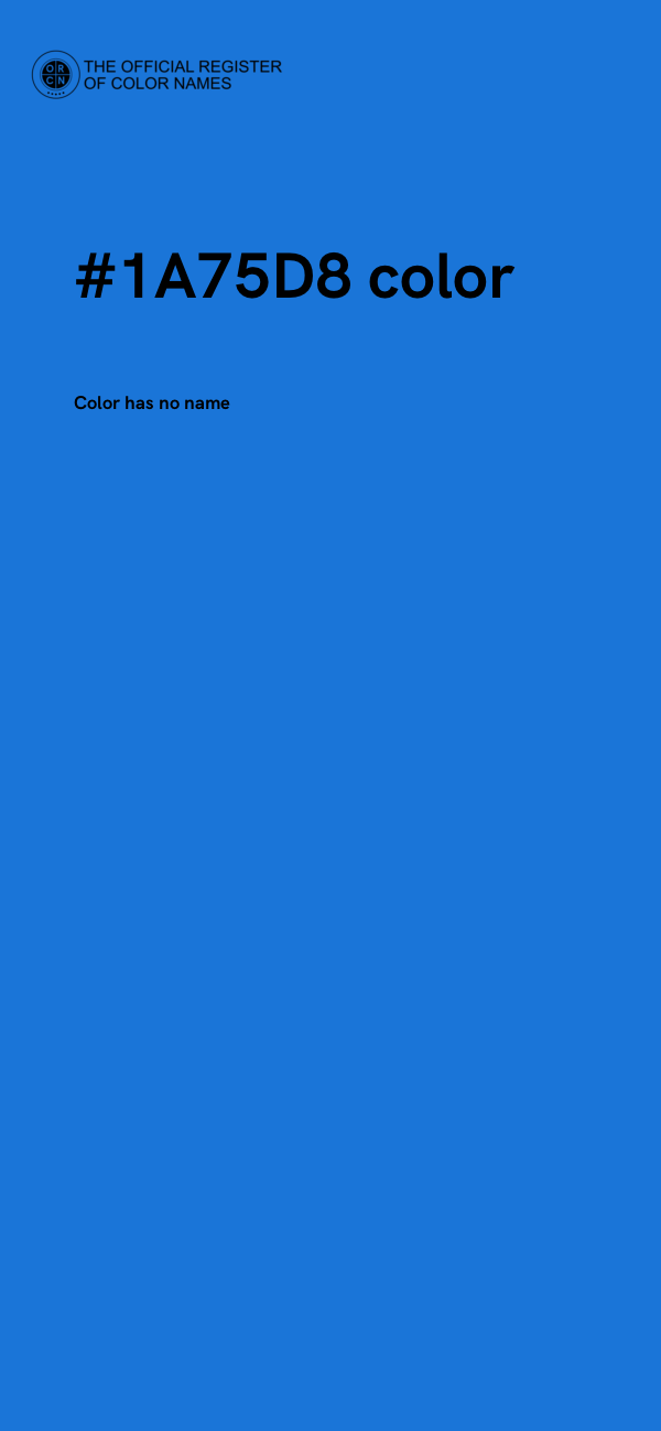 #1A75D8 color image