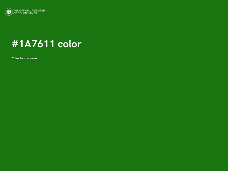 #1A7611 color image