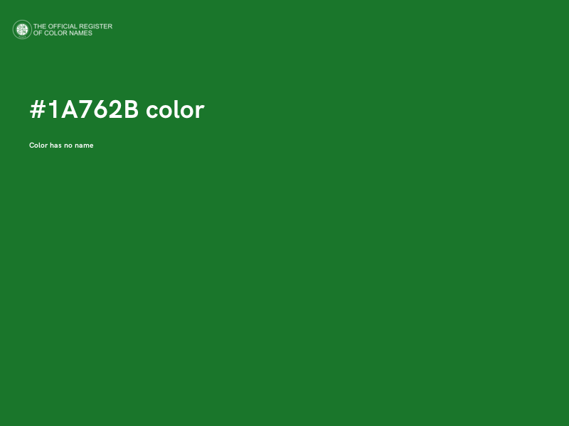 #1A762B color image