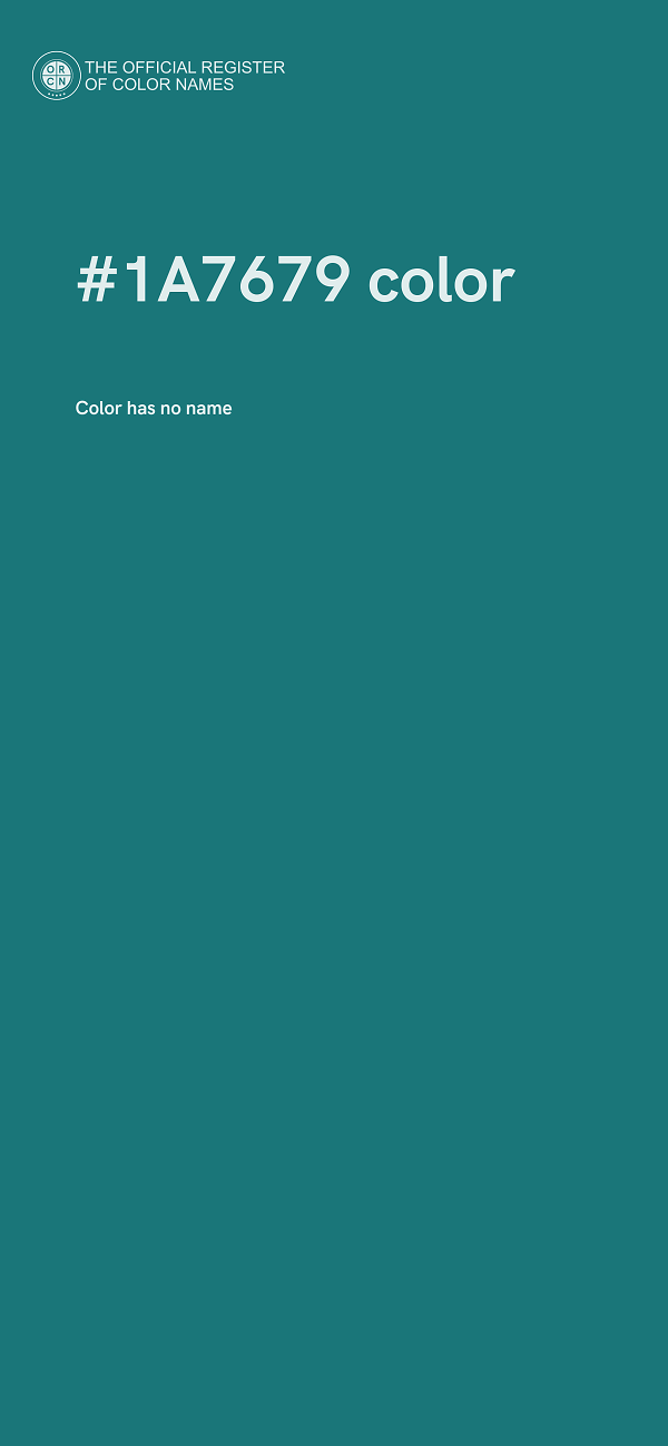 #1A7679 color image